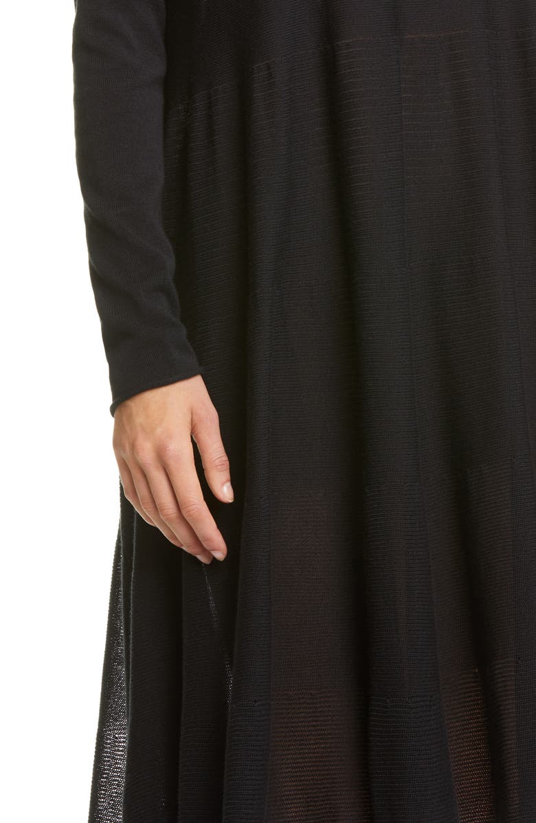 Merlette Addison Rib Detail Long Sleeve Dress, Alternate, color, 