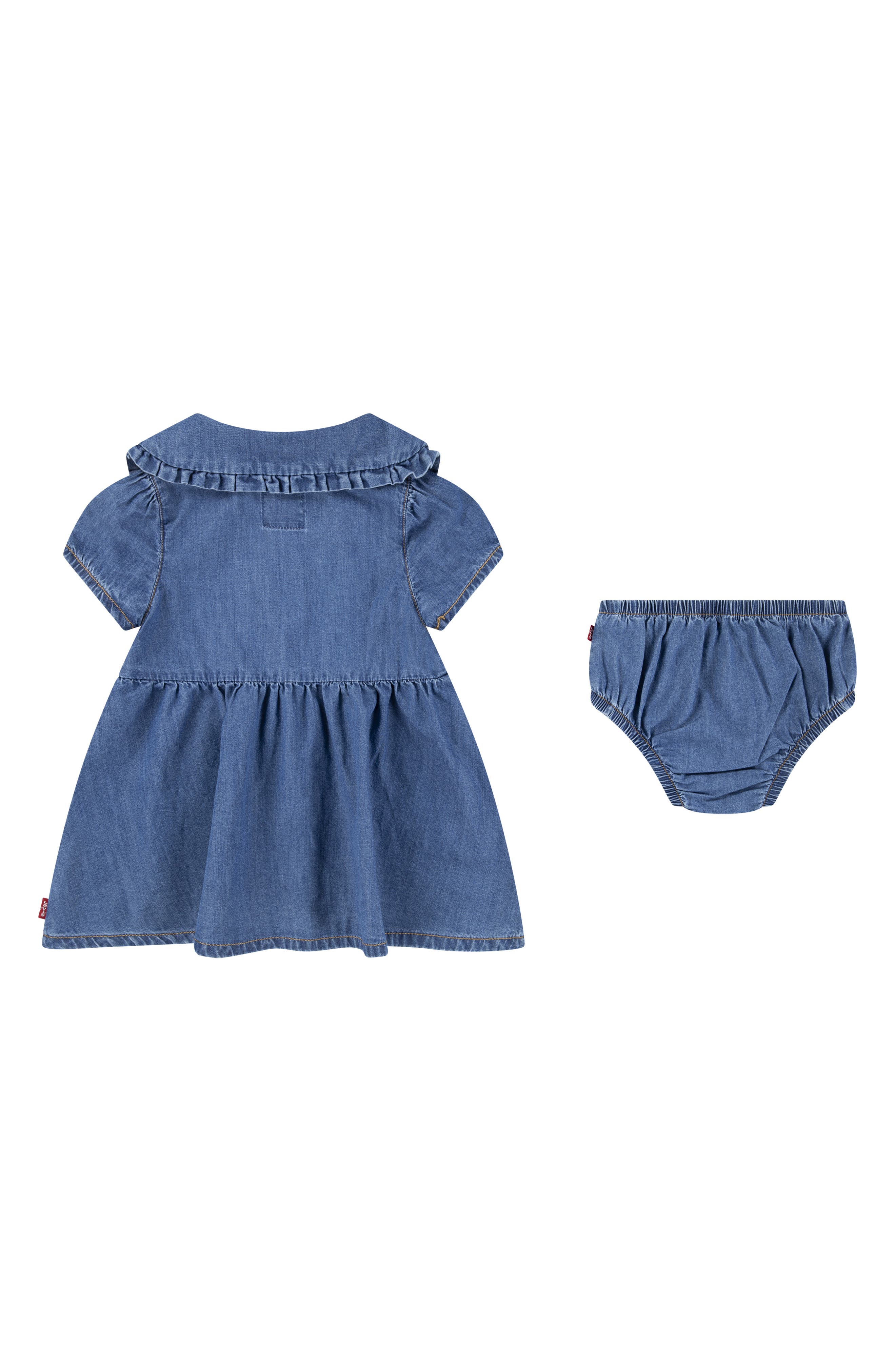 Denim Shirt Dress & Bloomers