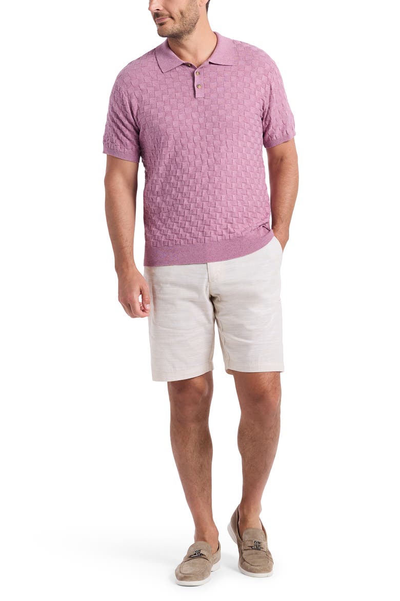 Hampson Cotton Polo Sweater, Alternate, color, LIGHT PINK