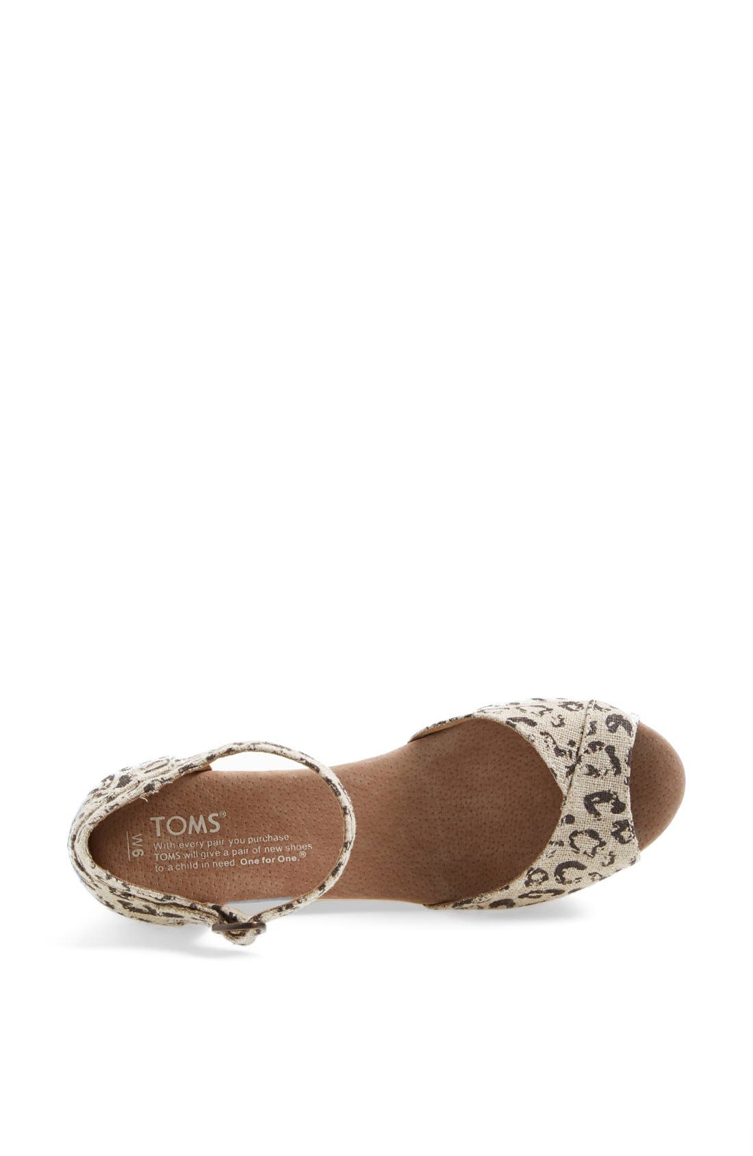 Leopard Print Platform Wedge, Alternate, color, LEOPARD