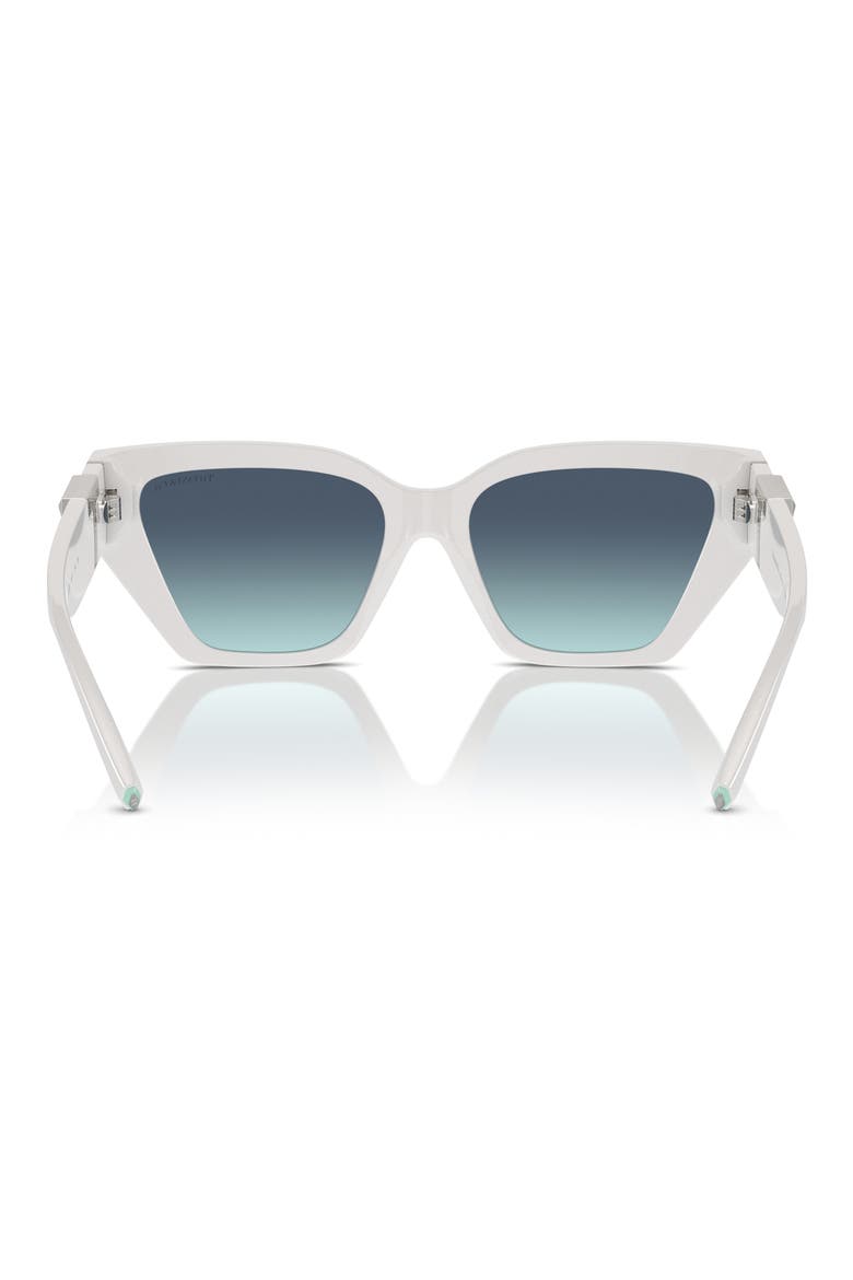 55mm Gradient Cat Eye Sunglasses, Alternate, color, BLUE WHITE