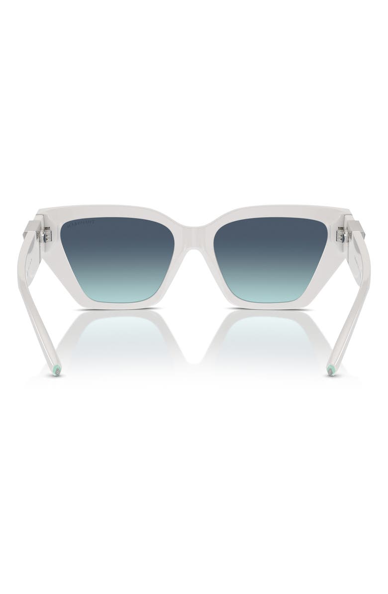 Tiffany & Co. 55mm Gradient Cat Eye Sunglasses, Alternate, color, Blue White