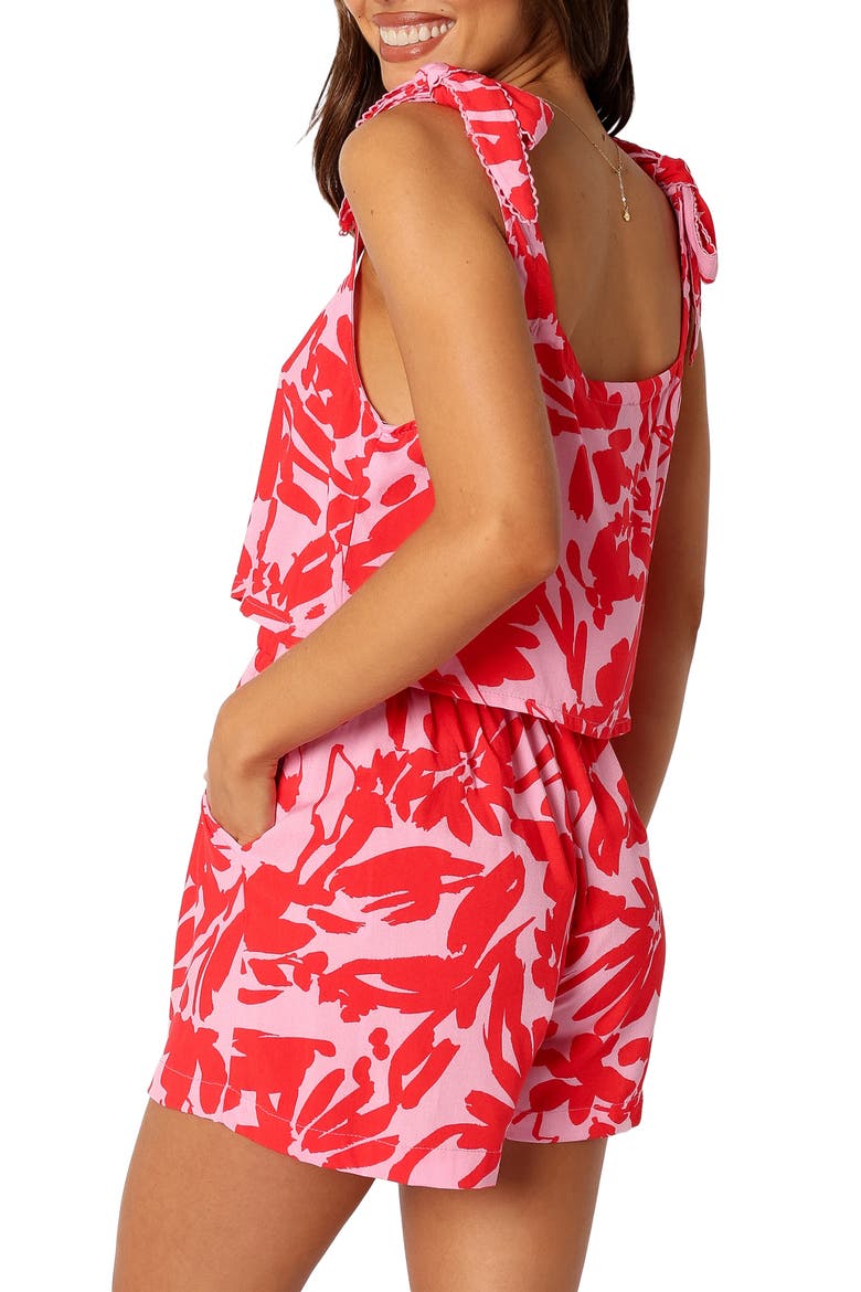 Kayla Floral Tank & Shorts Set, Alternate, color, PINK