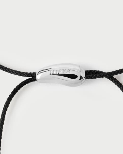 Pdpaola Oslo Cord Necklace In Black