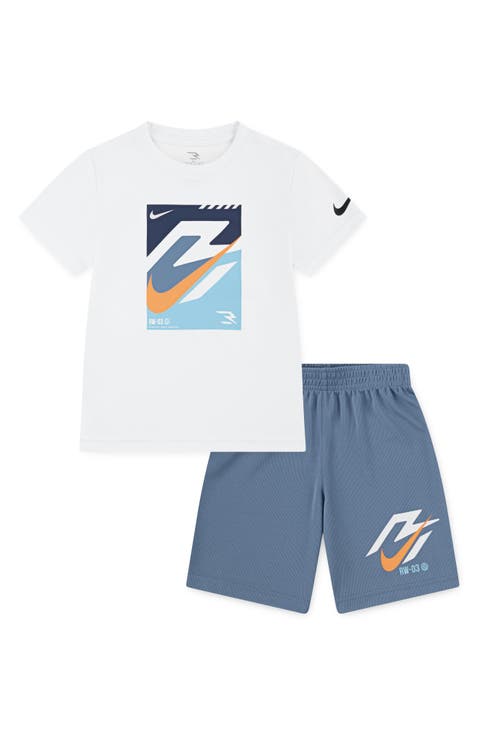 Kids' Dri-FIT Speed Lock Up Graphic T-Shirt & Shorts Set (Little Kid)
