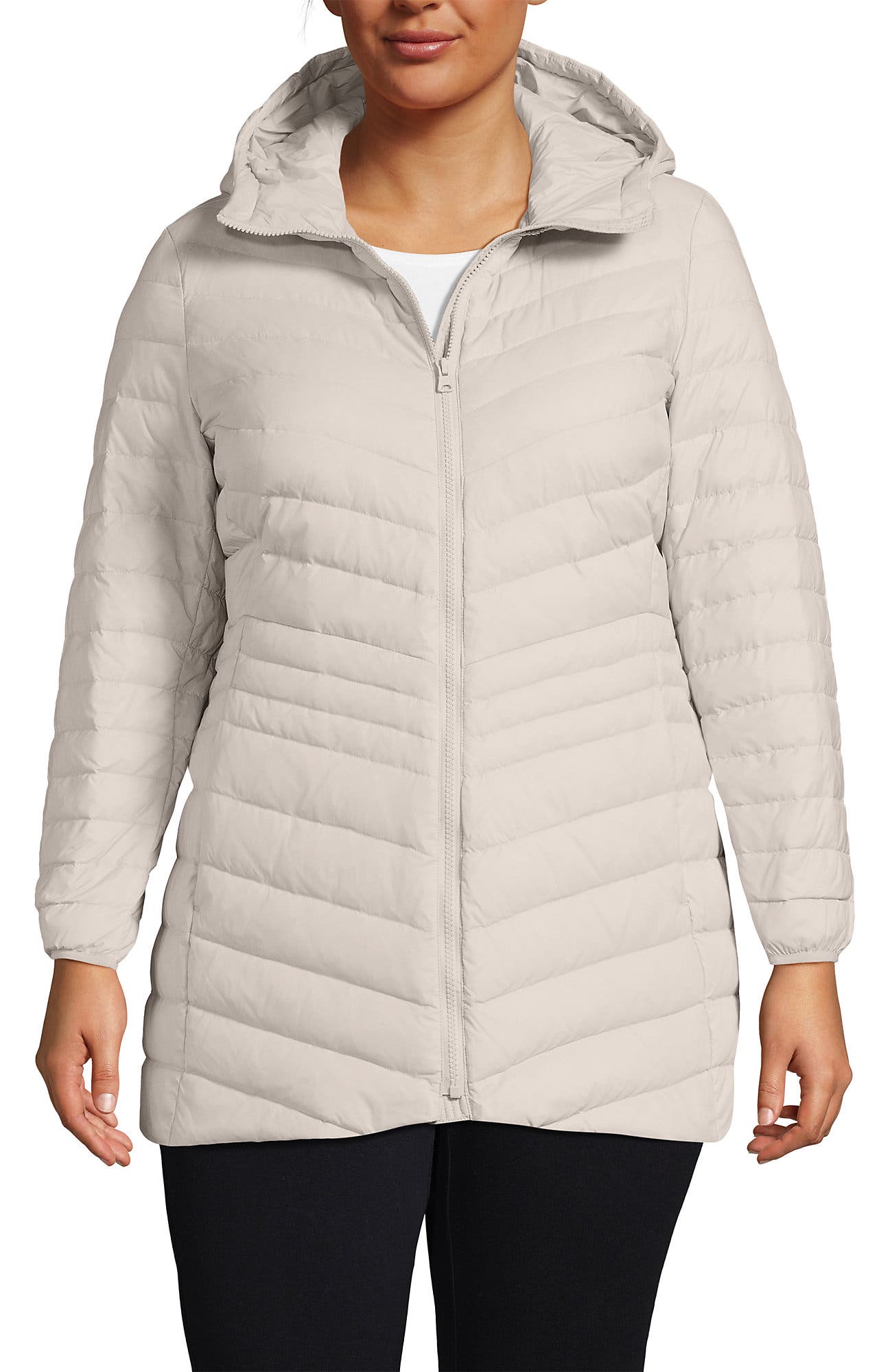 Plus Size Wanderweight Packable Down Long Jacket - image 3