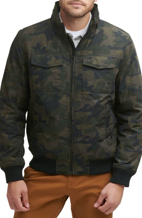Quilted Lined Flight Bomber Jacket