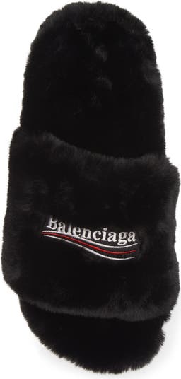 Balenciaga Furry Faux Shearling Slide Sandal (Men) | Nordstrom Balenciaga Furry Faux Shearling Slide Sandal (Men) | Nordstrom