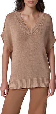 Donna Karan New York Metallic Relaxed Fit Sweater