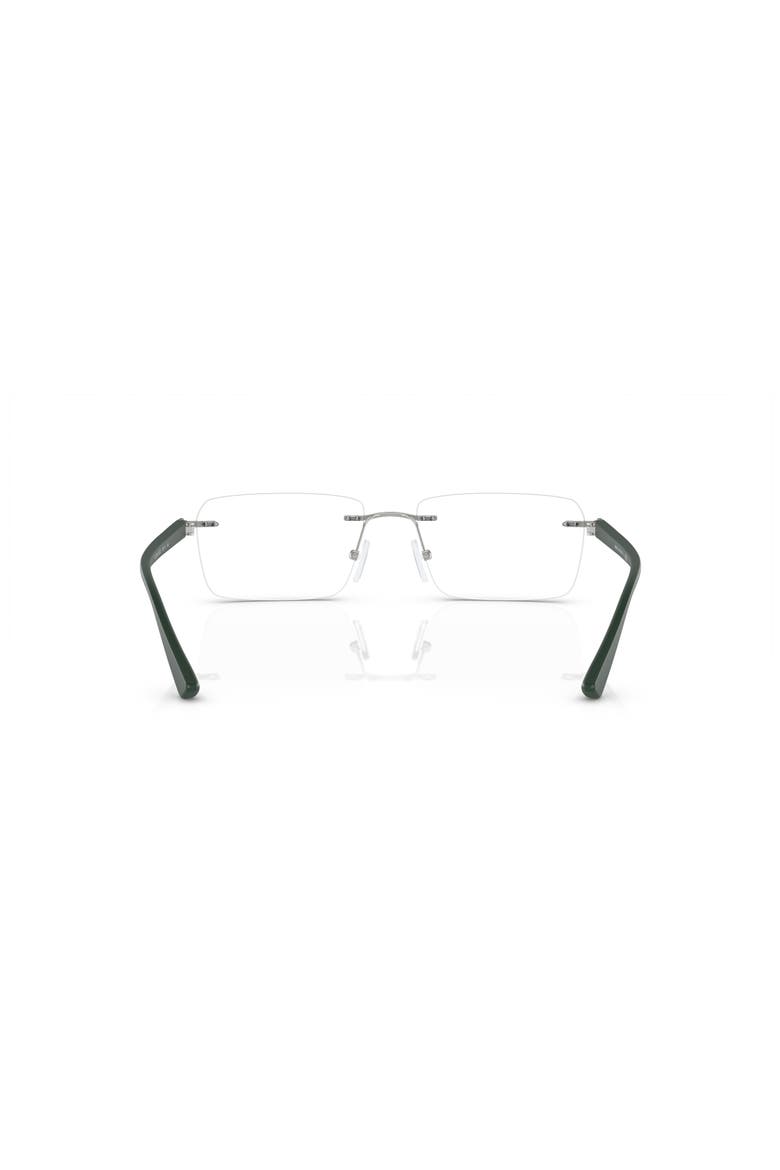 56mm Rectangle optical glasses, Alternate, color, Silver