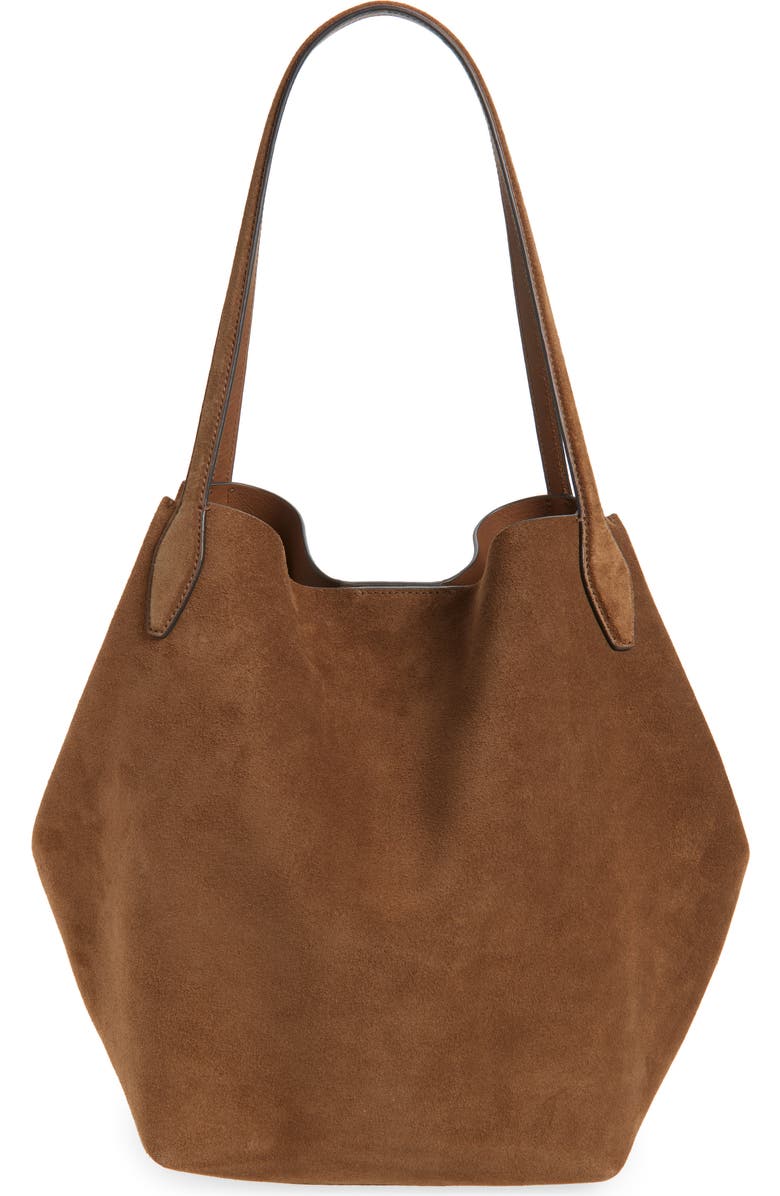 Madewell The Shopper Tote in Soft Grain Suede, Main, color,