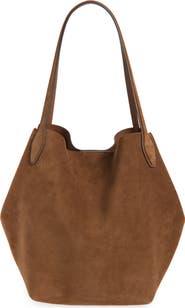 Madewell The Shopper Tote in Soft Grain Suede