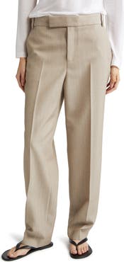 PARTOW Morrison Straight Leg Virgin Wool Pants