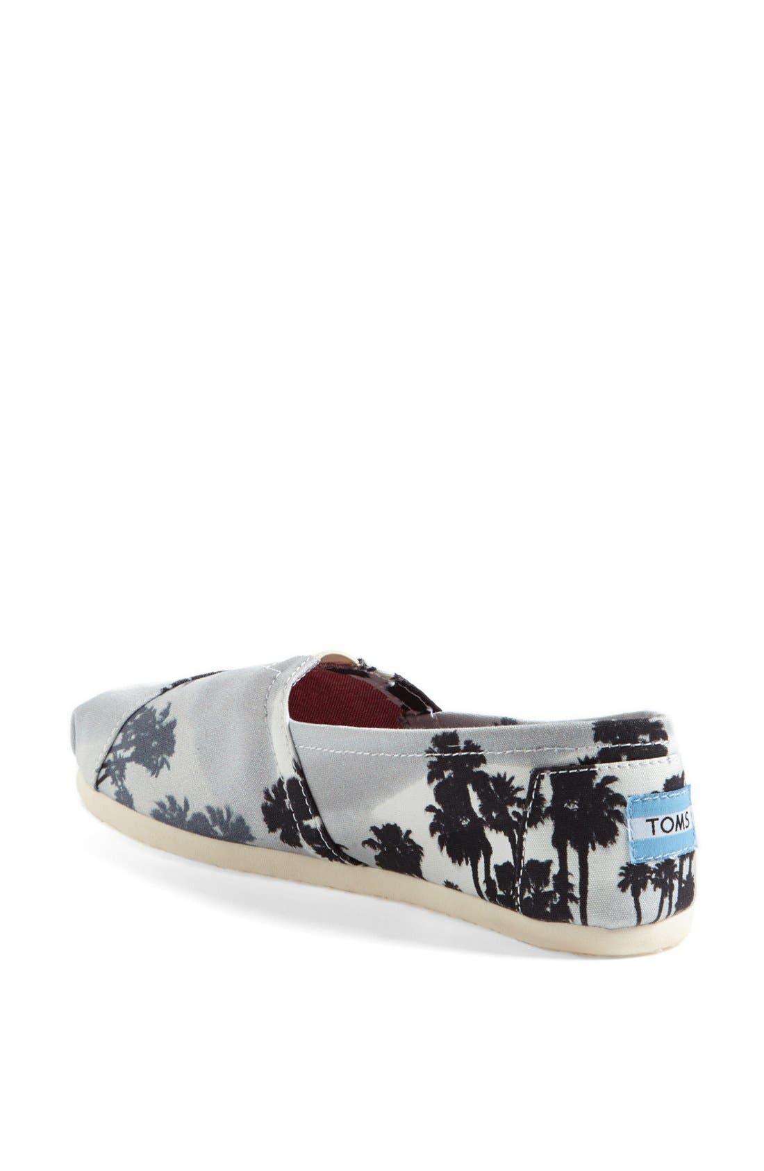 TOMS 'Classic - Palm Trees' Slip-On, Alternate, color, 