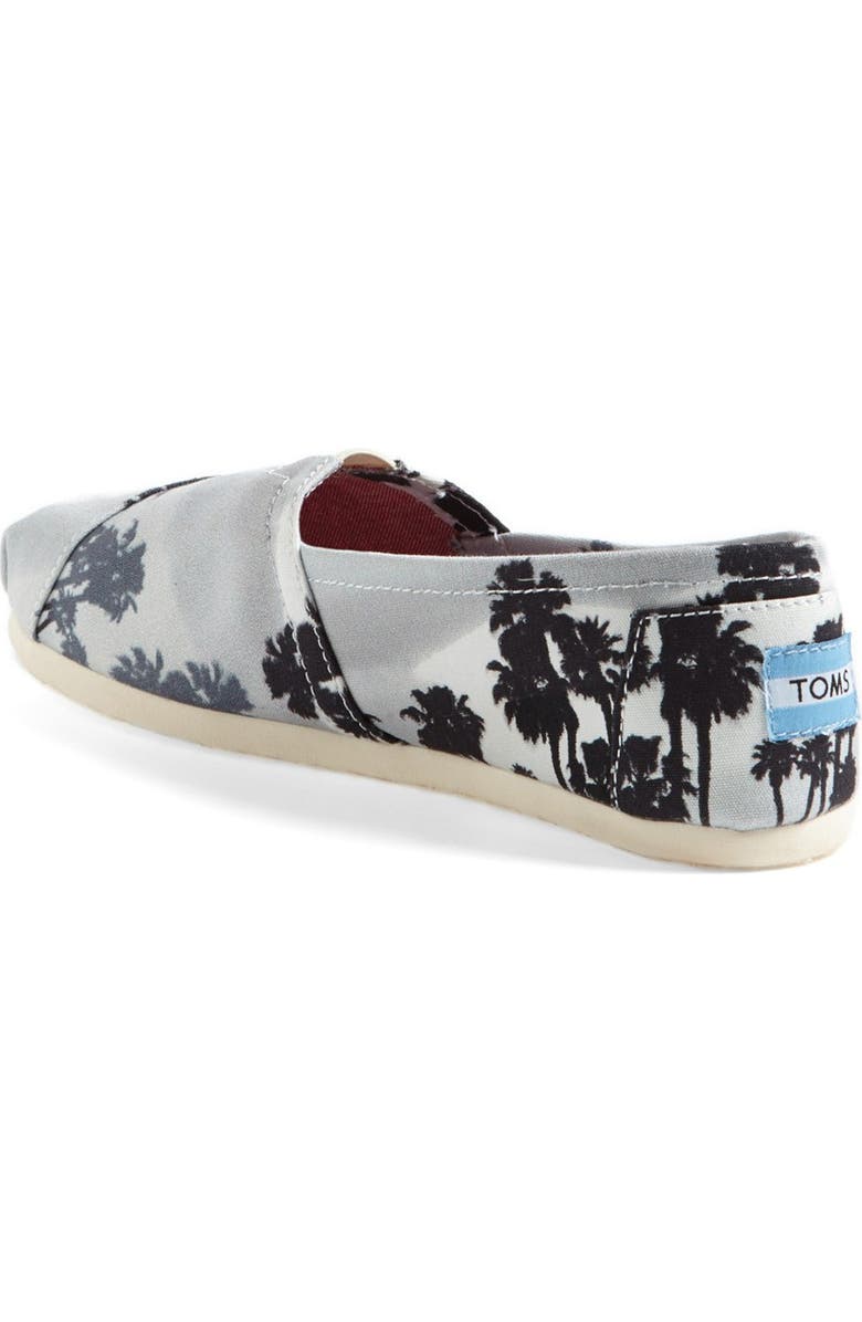 TOMS 'Classic - Palm Trees' Slip-On, Alternate, color,