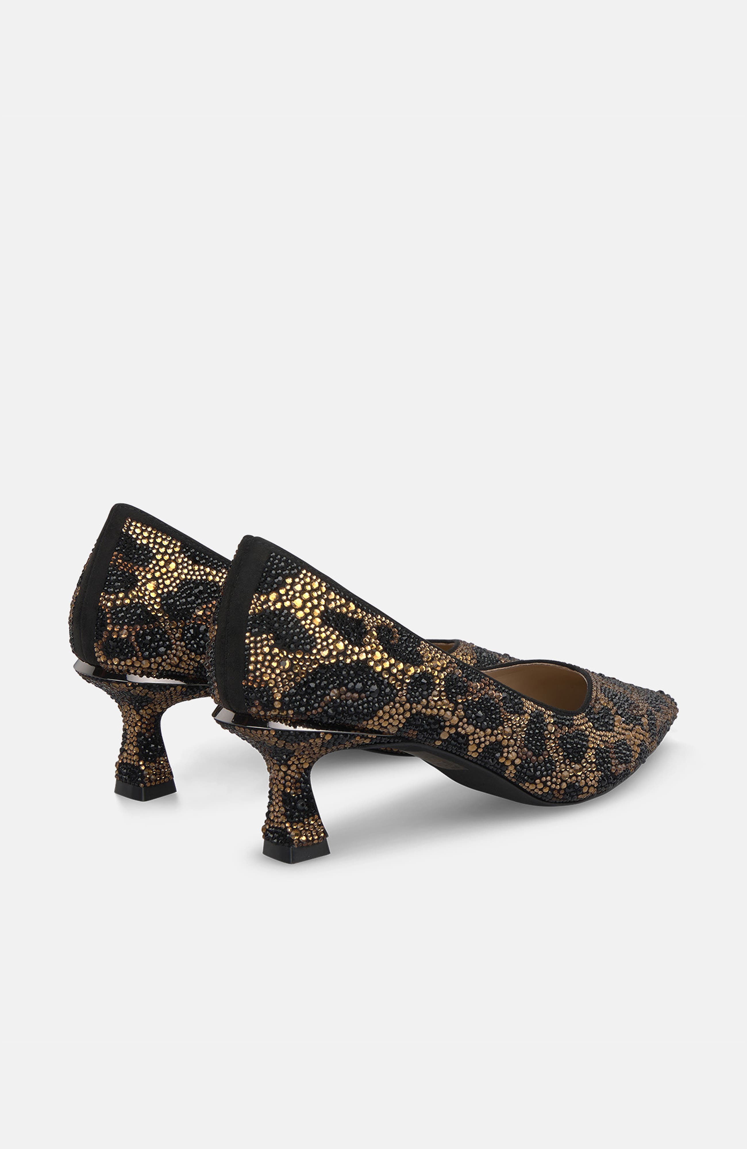 Printed Embellished Shoe, Alternate, color, Leopard Black