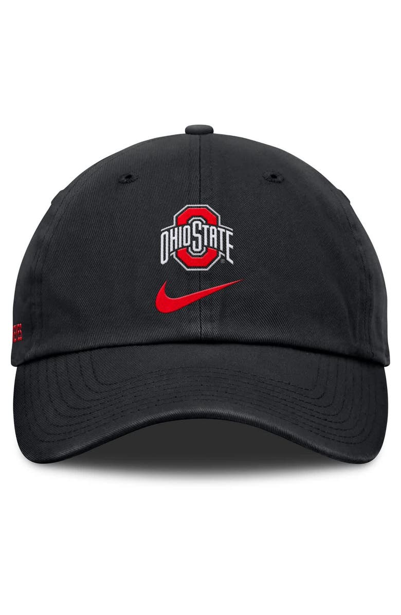 Nike Men's Nike Black Ohio State Buckeyes Primetime Club Adjustable Hat, Alternate, color, 