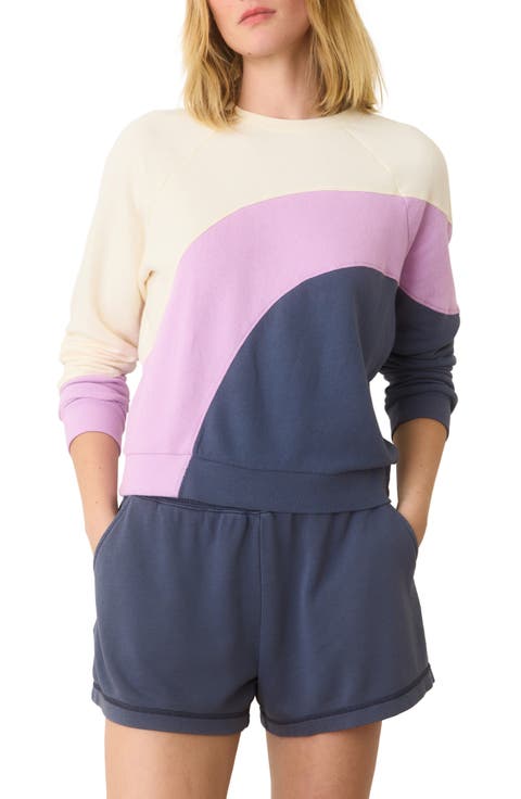 Colorblock Cotton Terry Sweatshirt