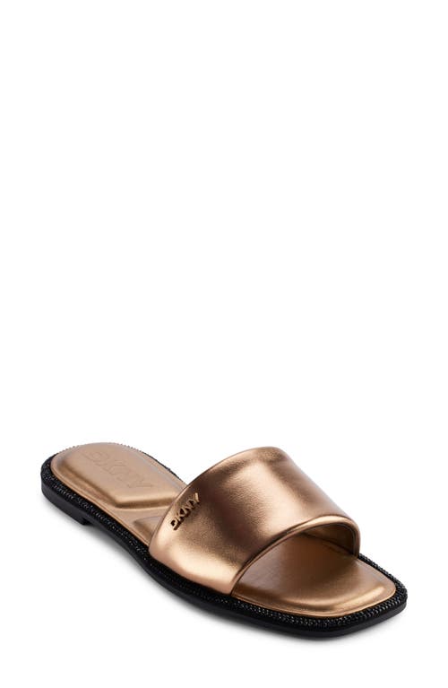 Dkny Bavant Slide Sandal In Bronze