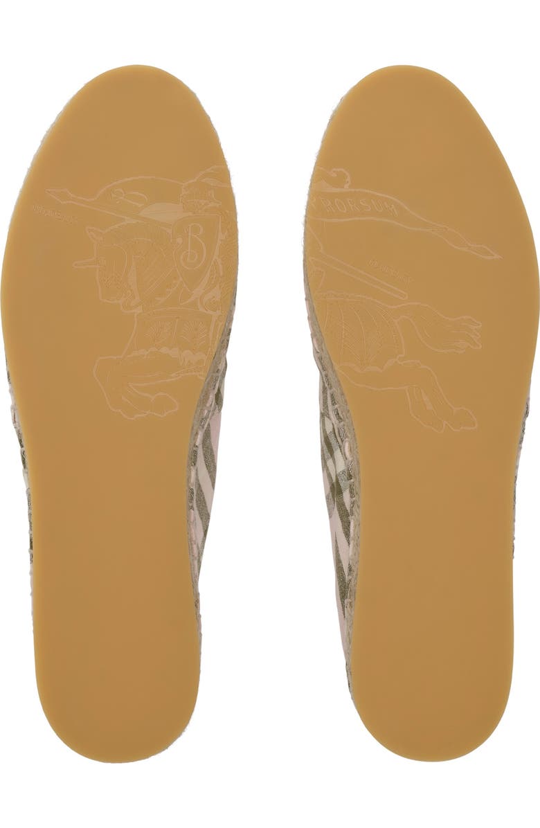 Burberry Check Mews Espadrilles, Alternate, color, Mallow Pink