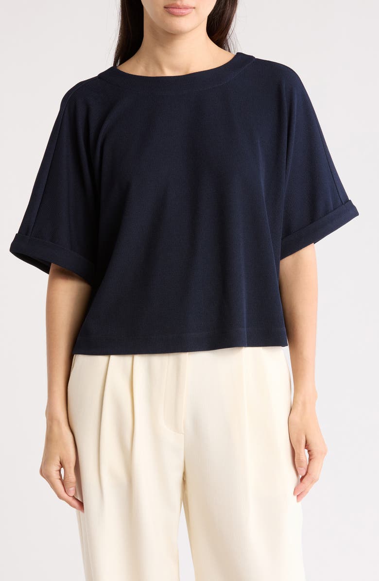 Adrianna Papell Boxy Rib Knit Top, Main, color,