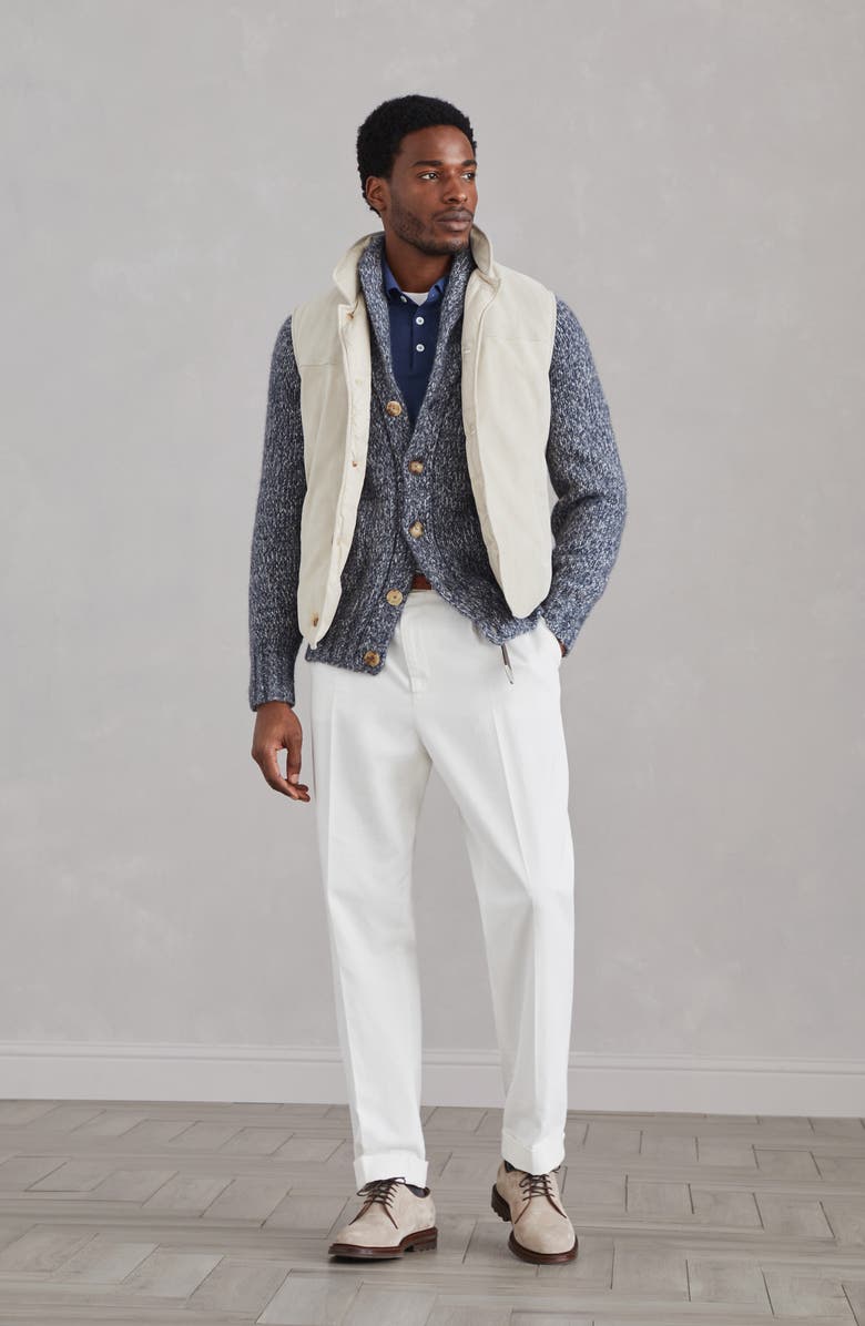 Brunello Cucinelli Polo-style sweater, Alternate, color, 