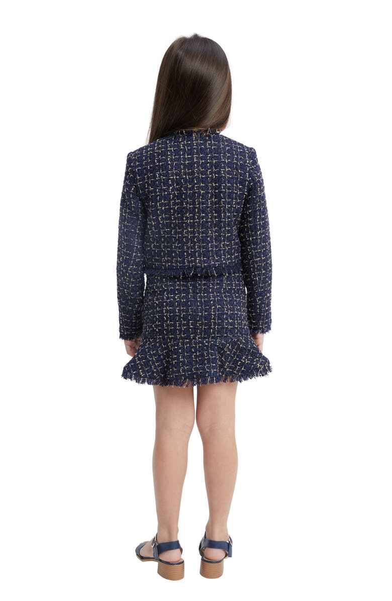 Bardot Junior Kids' Khari Metallic Tweed Blazer, Alternate, color, 