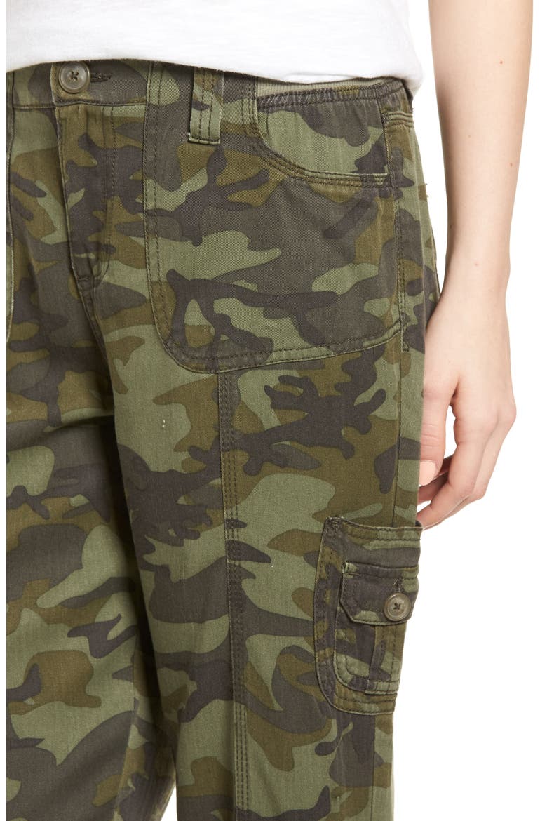 Camo Print Cargo Pants, Alternate, color, CAMO