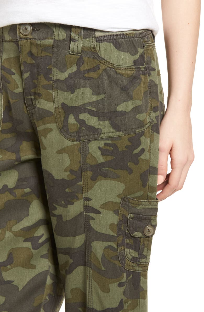 Love, Fire Camo Print Cargo Pants, Alternate, color, 