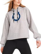 DKNY SPORT Women's DKNY Sport Heather Gray Indianapolis Colts Debbie Dolman Raglan Pullover Hoodie