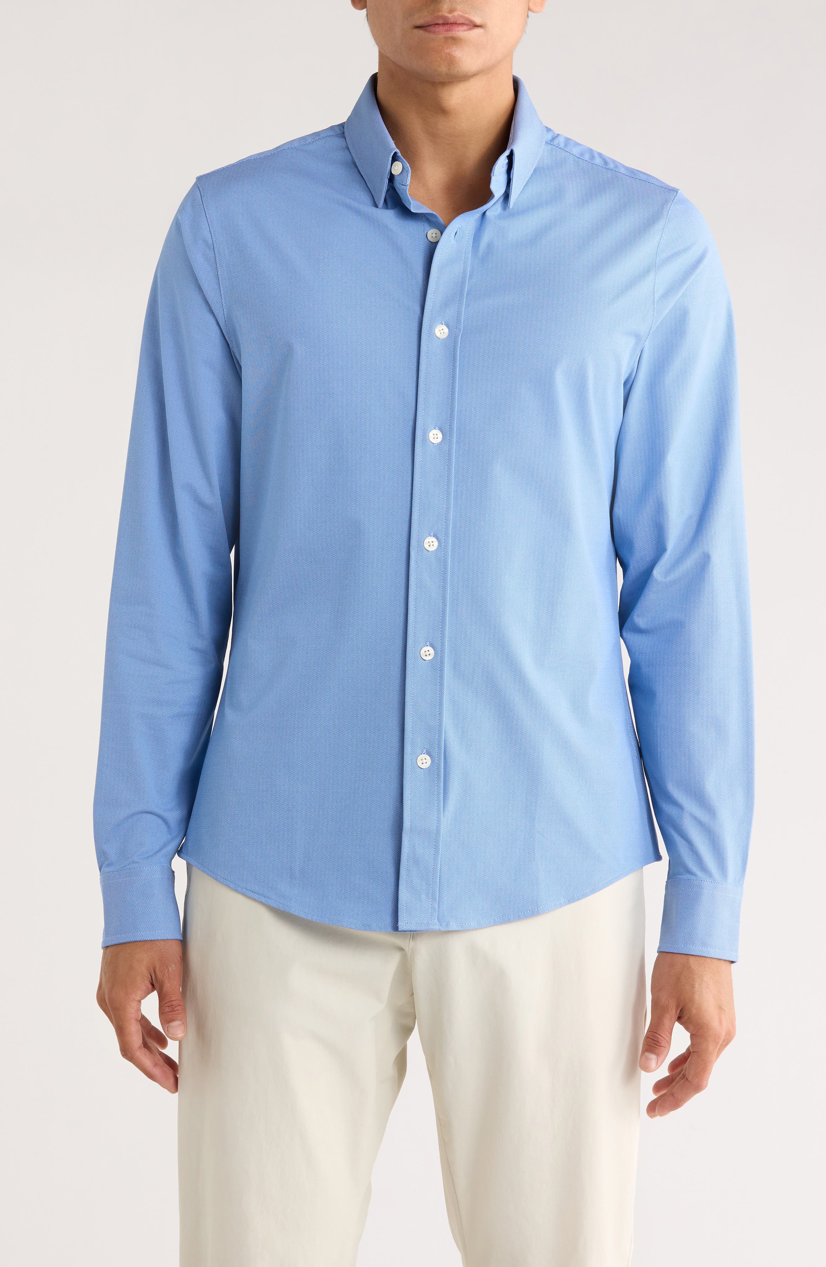 Rhone Commuter Slim Fit Button-Up Shirt