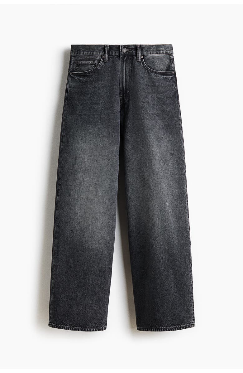 H&M Wide Jeans, Main, color, Denim Gray