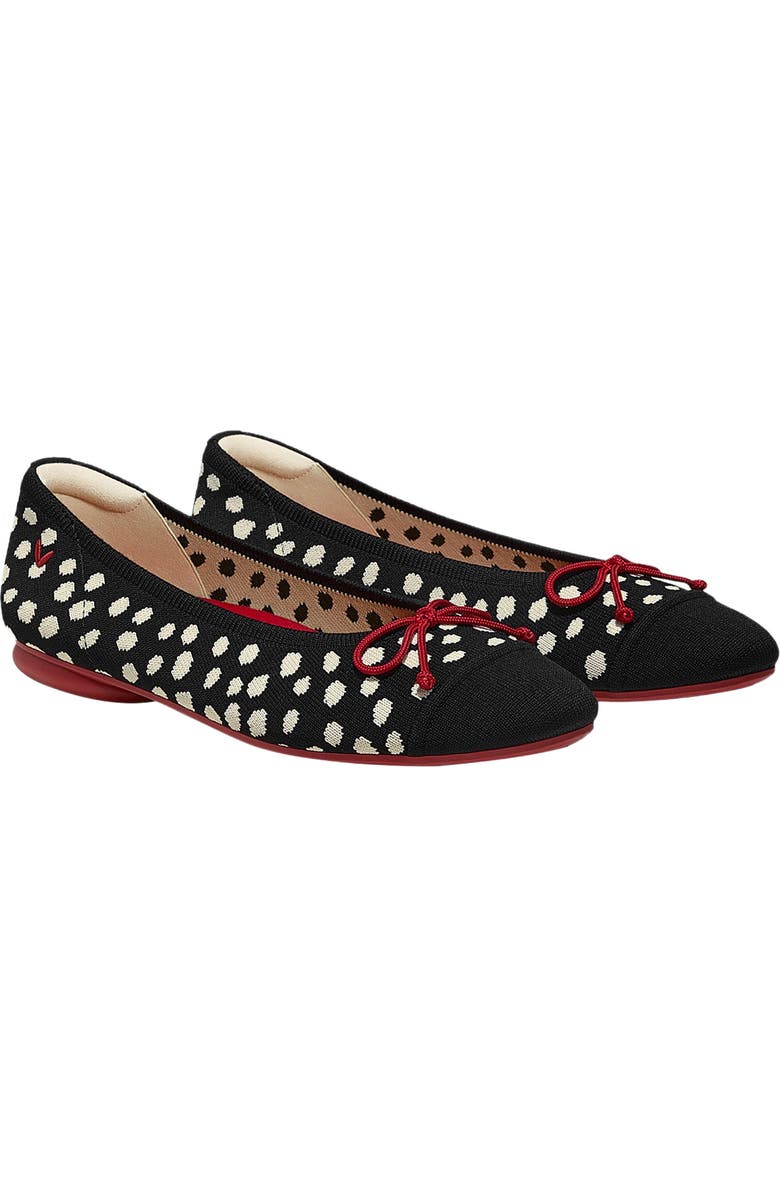 VIVAIA Almond-Toe Bow Flats, Main, color, Abstract Dots