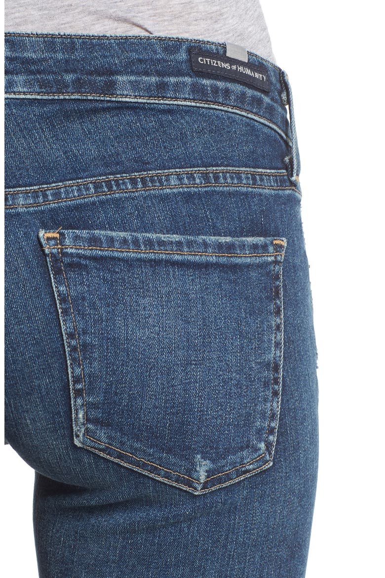 Racer Slim Jeans, Alternate, color, CASPIAN