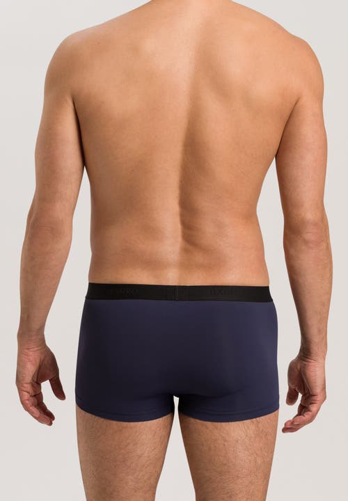 Hanro Micro Touch Boxer Brief In Midnight Navy
