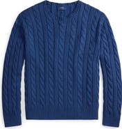 Polo Ralph Lauren Cable Knit Cotton Crewneck Sweater
