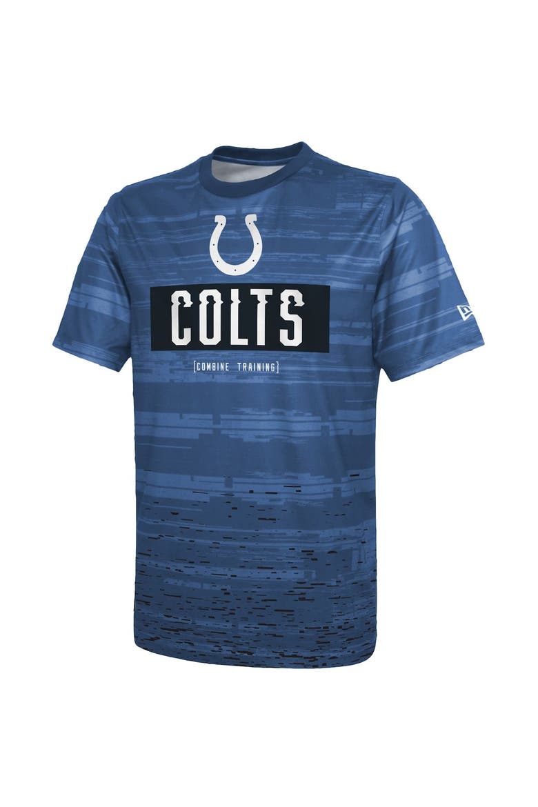 Men's New Era Royal Indianapolis Colts Combine Authentic Sweep T-Shirt, Alternate, color, Royal