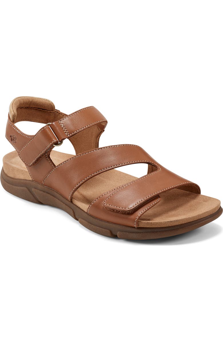 Easy Spirit Mavey Ankle Strap Sandal, Main, color, Medium Brown