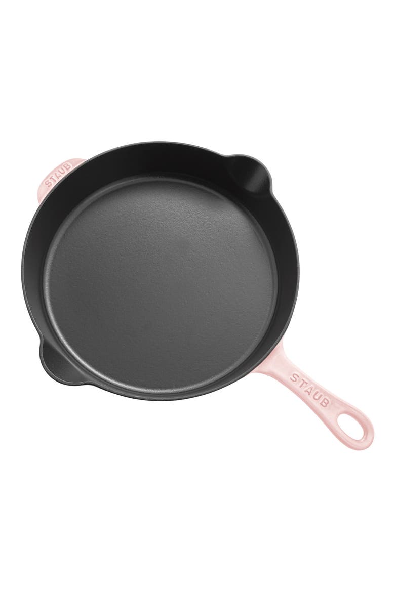 11-Inch Enameled Cast Iron Traditional Skillet, Alternate, color, PEONY PINK