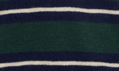 Blu Pepper Stripe Crew Sweater In Multi