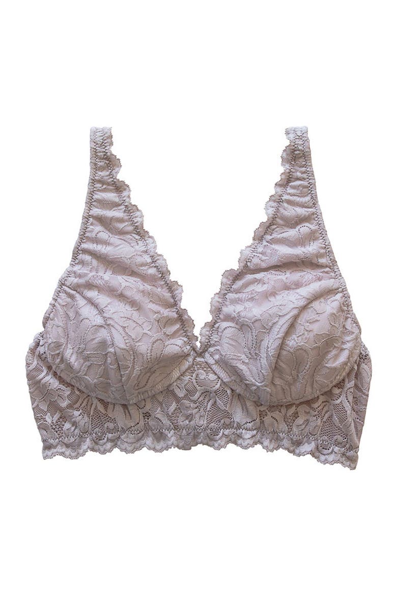 Vela Pocketed Wireless Bra, Alternate, color, MAUVE