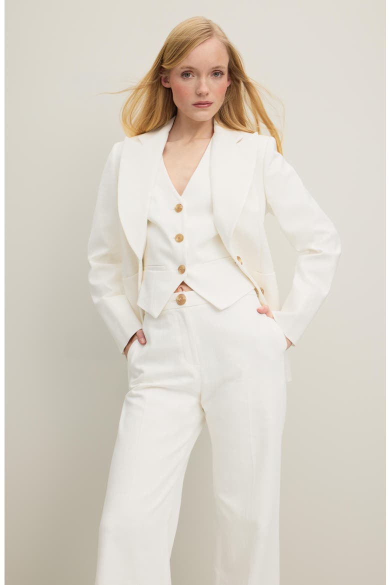 Avery Blazer, Alternate, color, ECRU