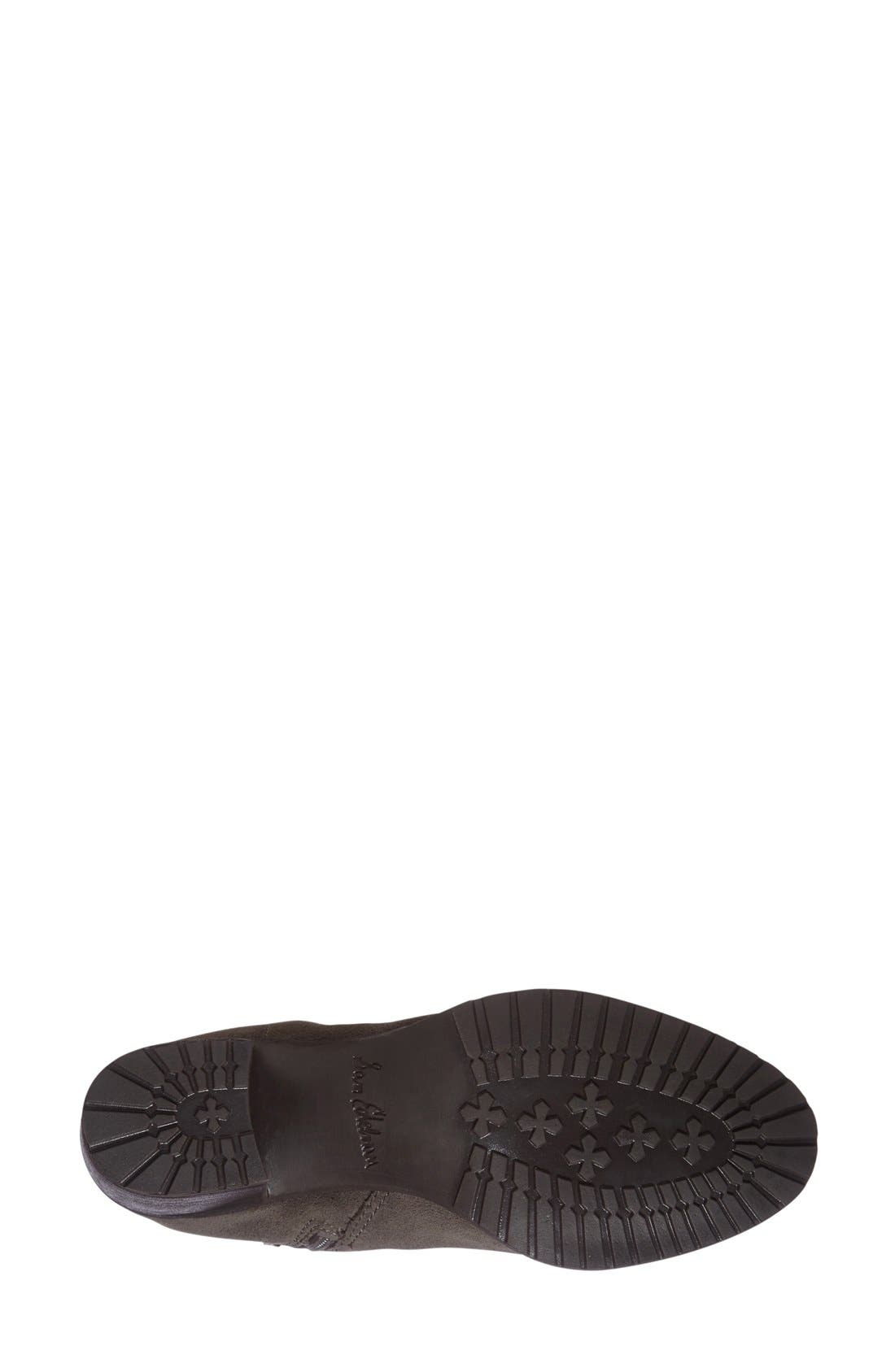 'Hannah' Belted Chelsea Bootie, Alternate, color, STEEL GREY/ SIENNA