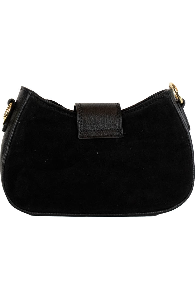 Persaman New York Thalia Suede Shoulder Bag, Alternate, color, Black