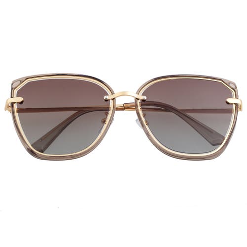 Bertha Rylee Polarized Sunglasses In Brown/brown