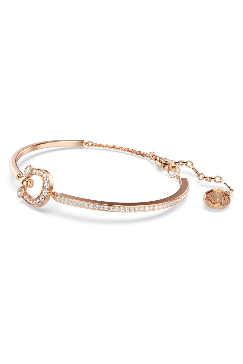 Symbolica Horseshoe Bangle Bracelet, Alternate, color, ROSE GOLD