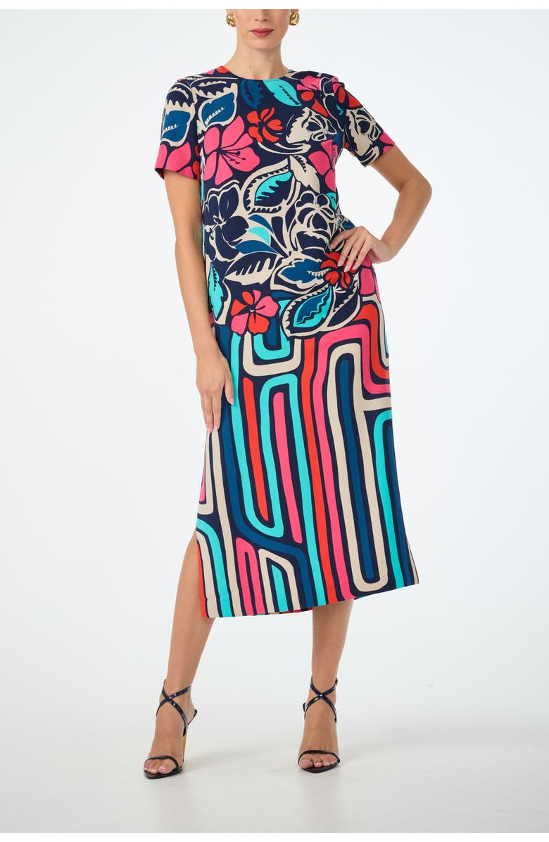 Trina Turk Martay Printed Midi Dress, Main, color, Multi
