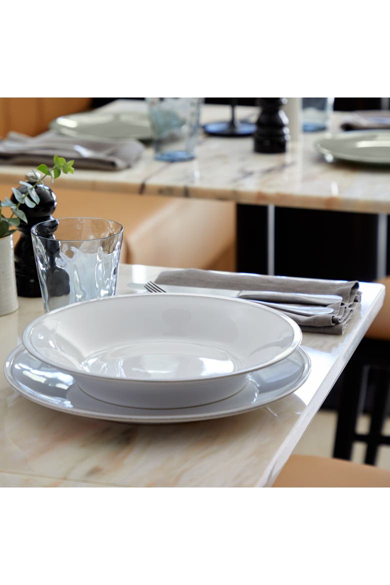 Friso Set/6 dinner plates, Alternate, color, White