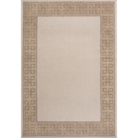 Athena Classic Geometric Border Indoor/Outdoor Area Rug