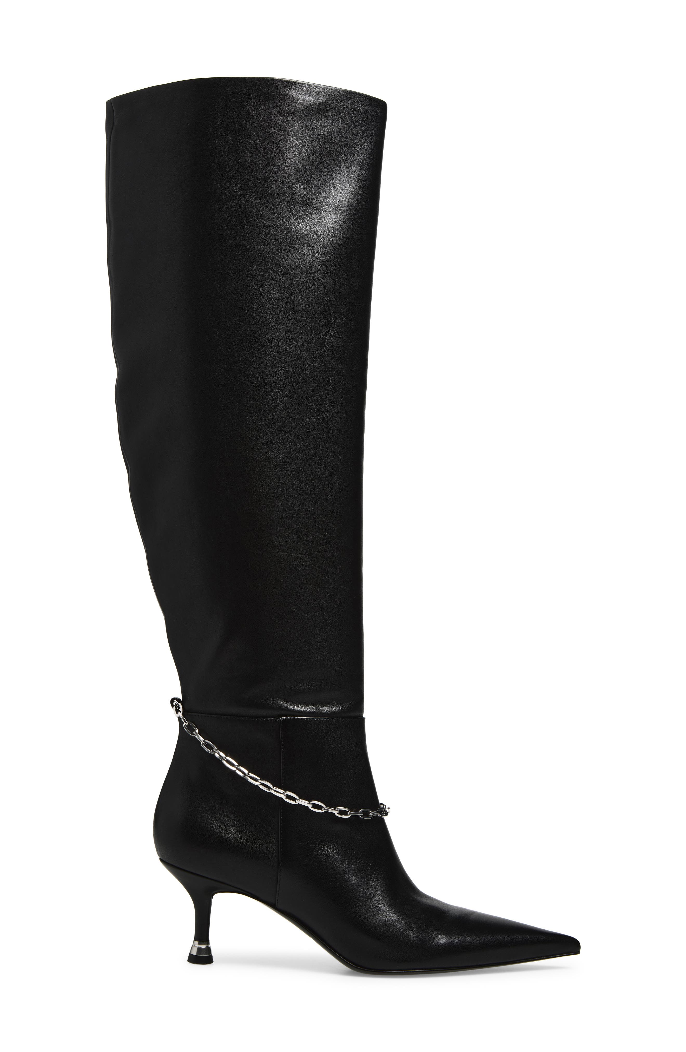 Alexander Wang Akila Pointed Toe Boot, Alternate, color, Black